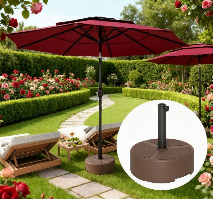 Umbrella Stand Base,Round Patio Umbrella Base Holder,Heavy Duty Outdoor Umbrella Stand Base