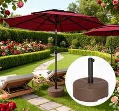 Umbrella Stand Base,Round Patio Umbrella Base Holder,Heavy Duty Outdoor Umbrella Stand Base