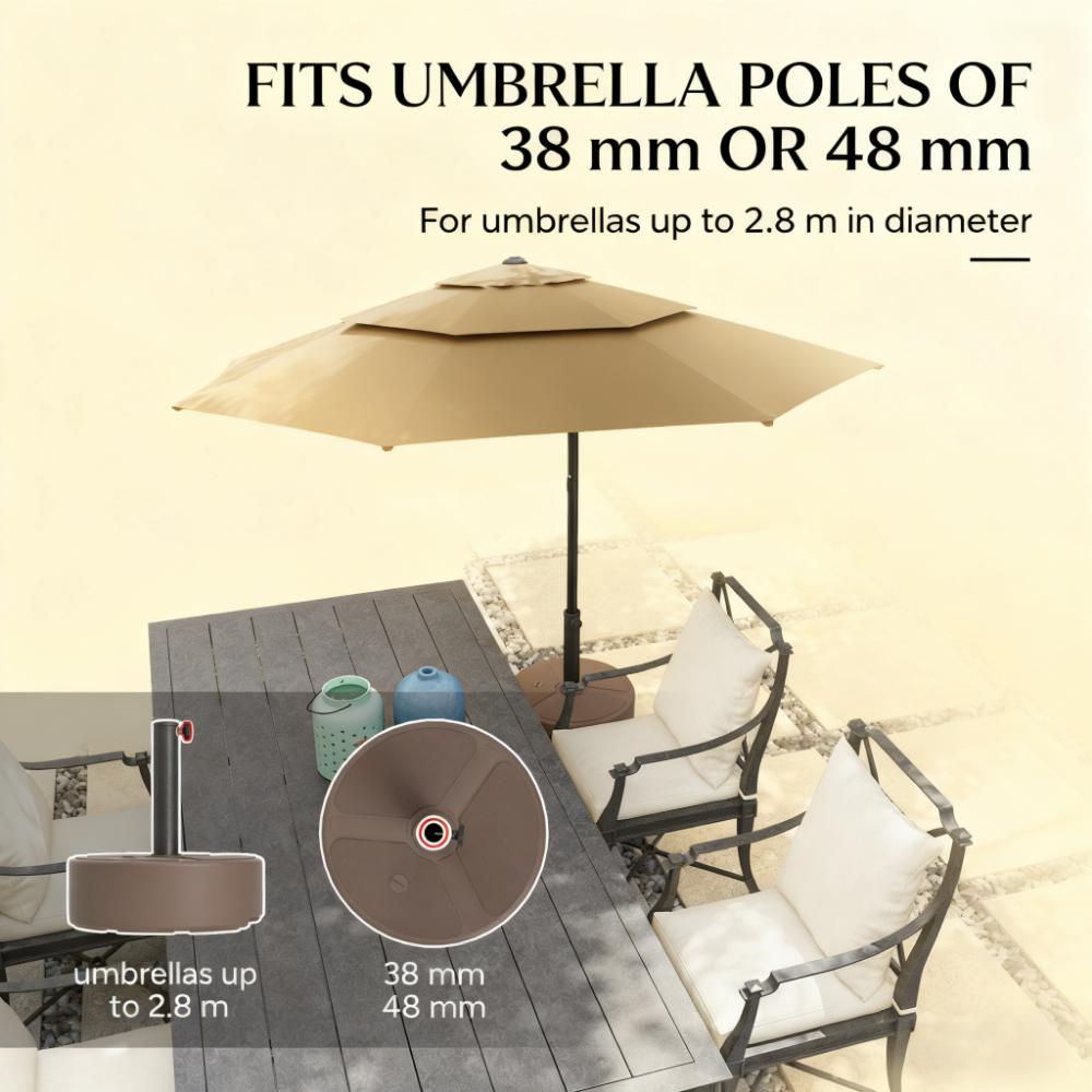 Umbrella Stand Base,Round Patio Umbrella Base Holder,Heavy Duty Outdoor Umbrella Stand Base