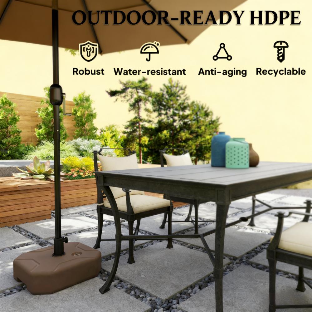 Umbrella Stand Base,Square Patio Umbrella Base Holder,Heavy Duty Outdoor Umbrella Stand Base