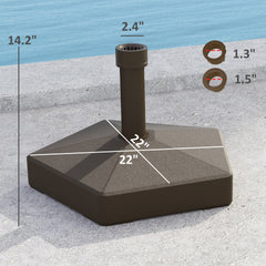 Outdoor Umbrella Stand Base,Round Patio Umbrella Base Holder,Heavy Duty Outdoor Umbrella Stand Base