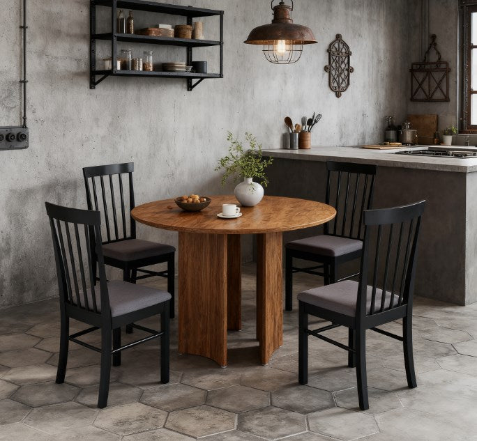 Upholstered Kitchen Chairs,Wooden Dining Chairs Set of 2,with Rubber Wood Frame