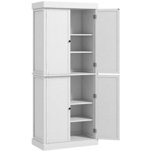 Modern Style Freestanding Food Pantry Cabinet,Kitchen Cabinet,Pantry Storage Cabinet with Doors and Shelves