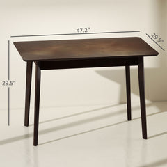 Mid-Century Nordic Kitchen Table,Rectangle Dining Table,for Dining Room