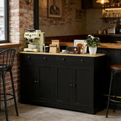 Nordic Style Buffet Cabinet with Storage Drawers,Sideboard, Adjustable Shelves for Your Home