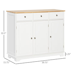 Buffet Cabinet with Storage Cabinets,Drawers and Adjustable Shelves