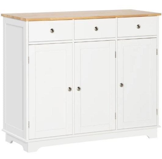 Buffet Cabinet with Storage Cabinets,Drawers and Adjustable Shelves