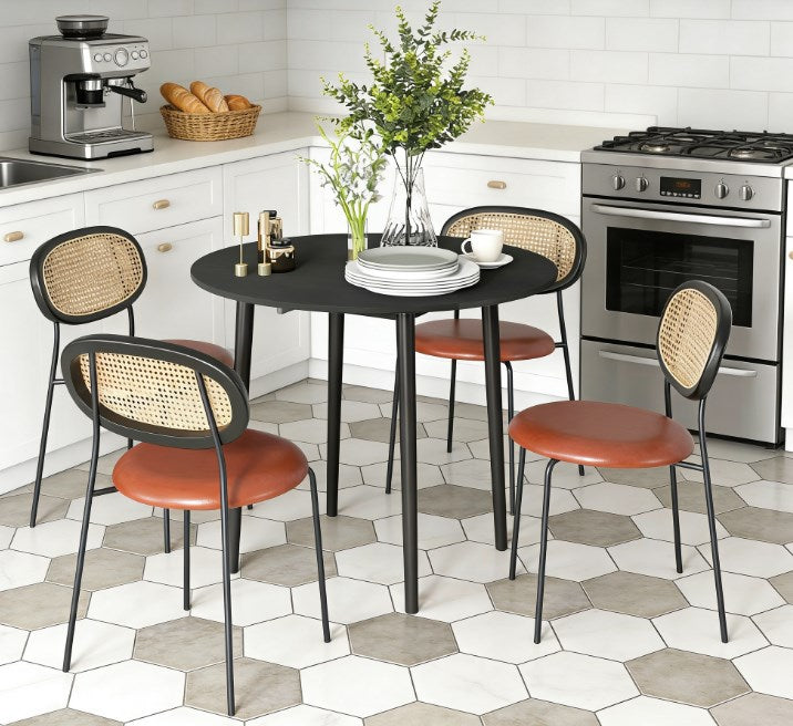Round Drop Kitchen Table,Folding Dining Table,for Small Spaces