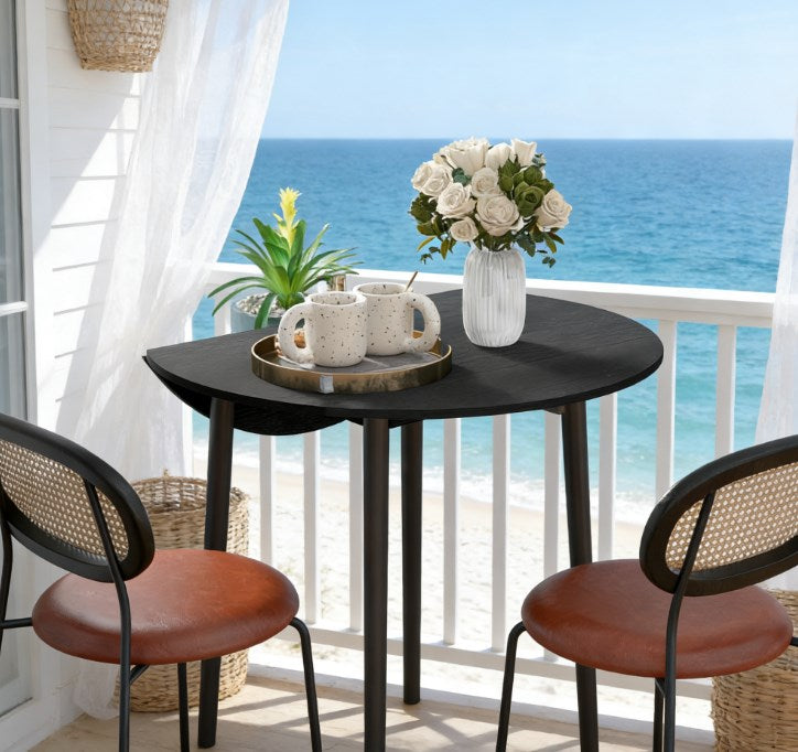 Round Drop Kitchen Table,Folding Dining Table,for Small Spaces