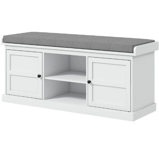 Entryway Bench Seat,Shoe Storage Bench with Cushioned Seat