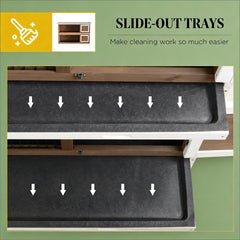 Spacious Pet House,2-Story Large Rabbit Hutch
