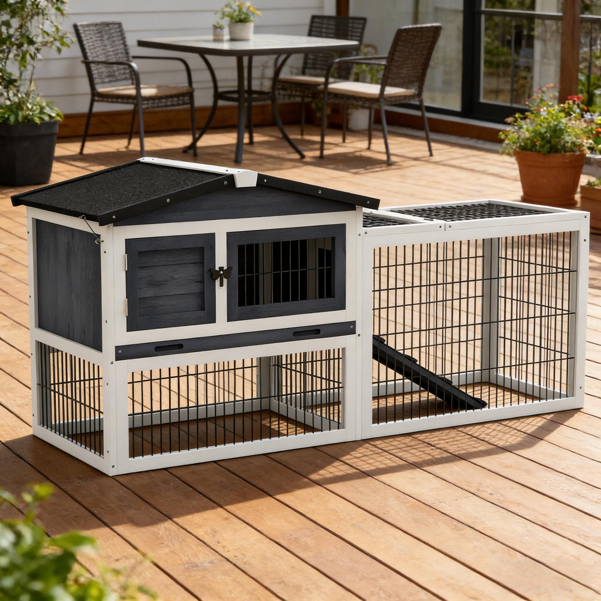Outdoor Pet House,Rabbit Hutch,Small Animal Hutch Cage