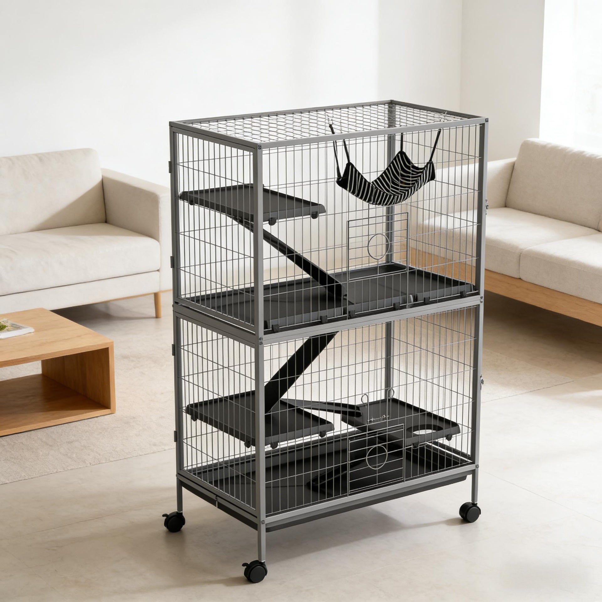 Pet Habitat,Pet House,Rolling Small Animal Cage