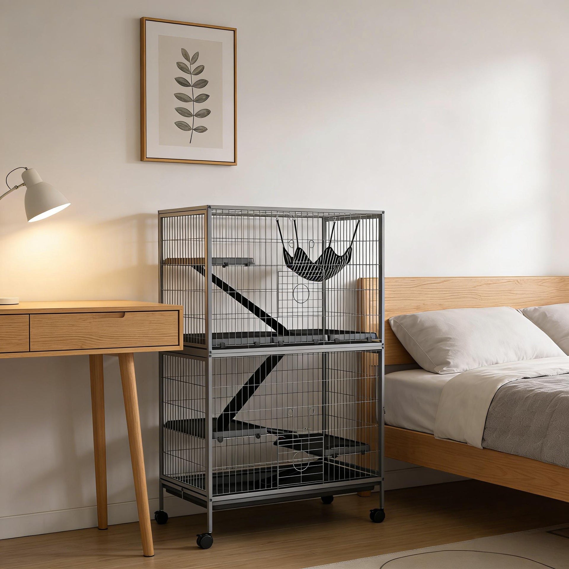 Pet Habitat,Pet House,Rolling Small Animal Cage