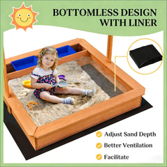 Children Sand Play Station Outdoor,Kids Wooden Sandbox