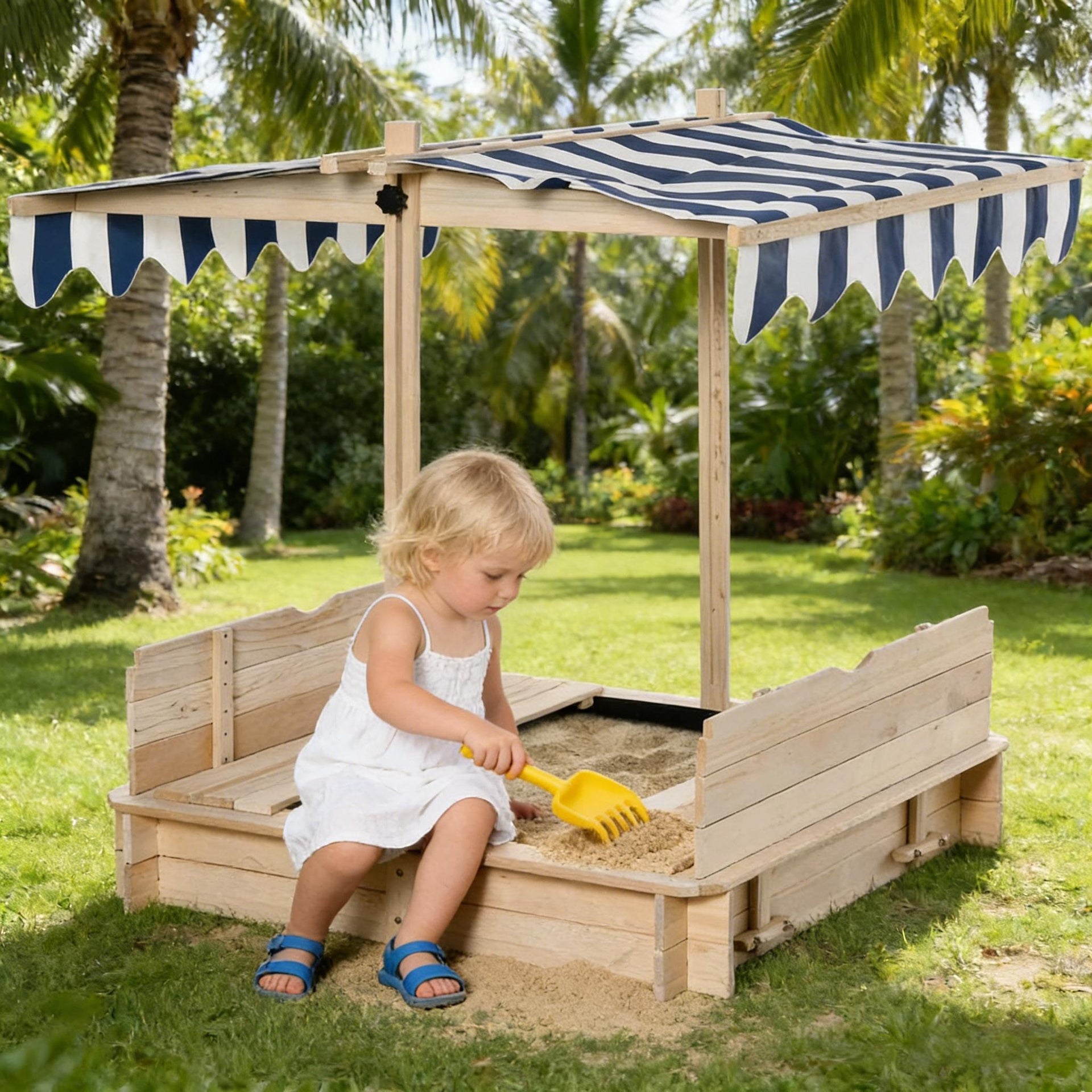 Kids Sandbox,Children Sand Play Station Outdoor