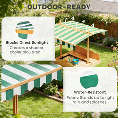 Kids Outdoor Sand Box,Wooden Sandbox