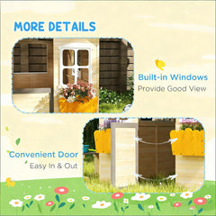 Kids Wooden Playhouse