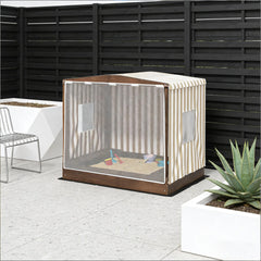 Sandbox with Canopy Covered,Kids Wooden Sandbox