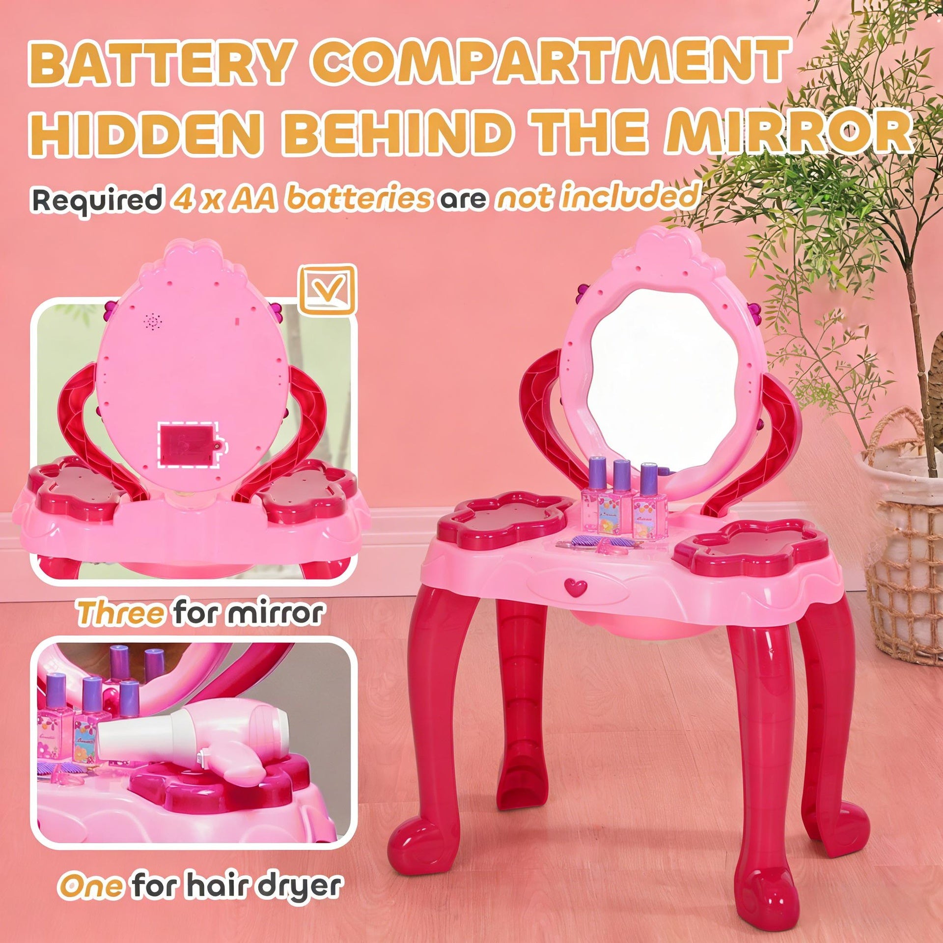 Kids Vanity Table,Kids Vanity Set