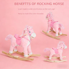 Toddler Plush Rocking Horse Toy,Kids Ride