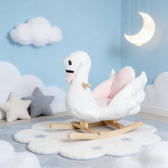 Plush Swan Rocking Horse,Rocking Horse Toy
