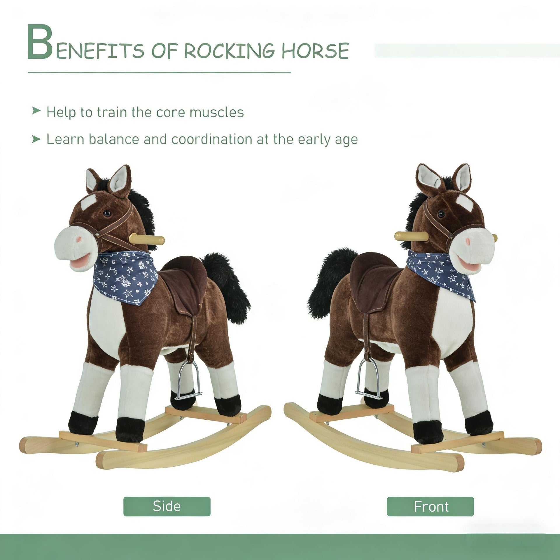 Ride-On Horse Toy with Realistic Sounds,Rocking Horse