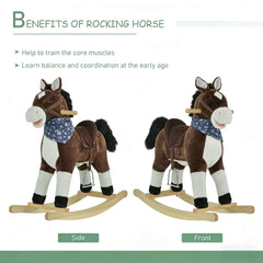 Ride-On Horse Toy with Realistic Sounds,Rocking Horse