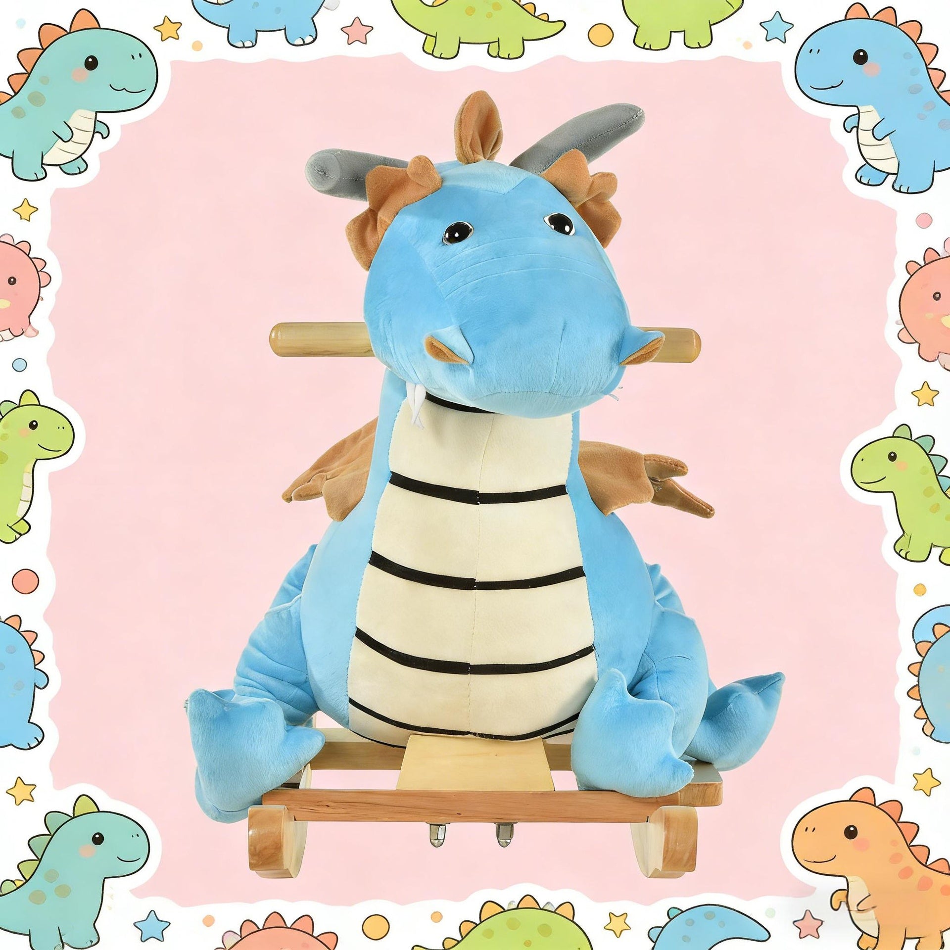Dinosaur Rocking Soft Chair Toy,Kids Rocking Toy