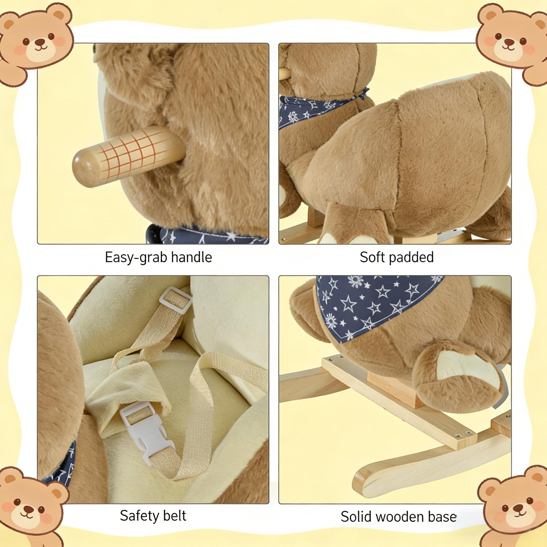 Bear Animal Rocker,Baby Rocking Horse
