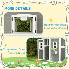 Toddlers Wooden Playhouse,Outdoor Playhouse