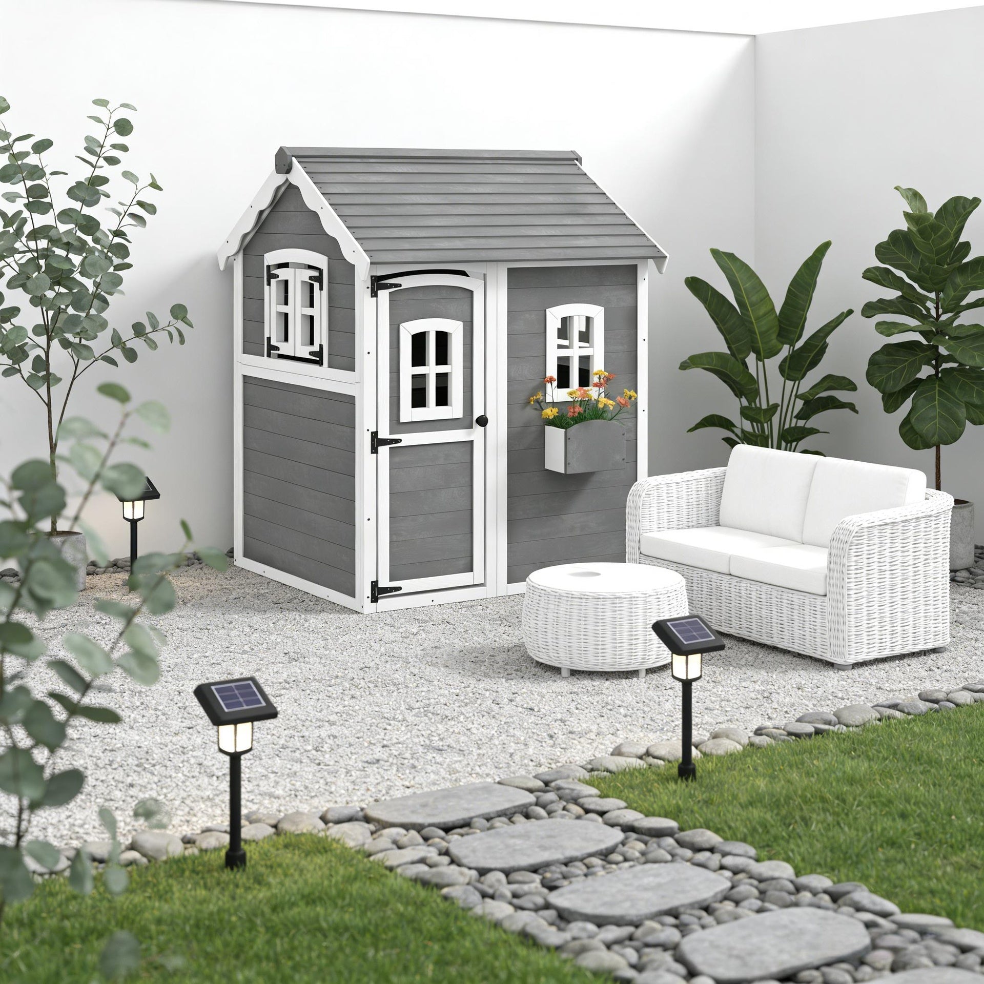Toddlers Wooden Playhouse,Outdoor Playhouse