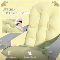 Tufted High Back Chair Cushions,Chair Cushions Set of 2