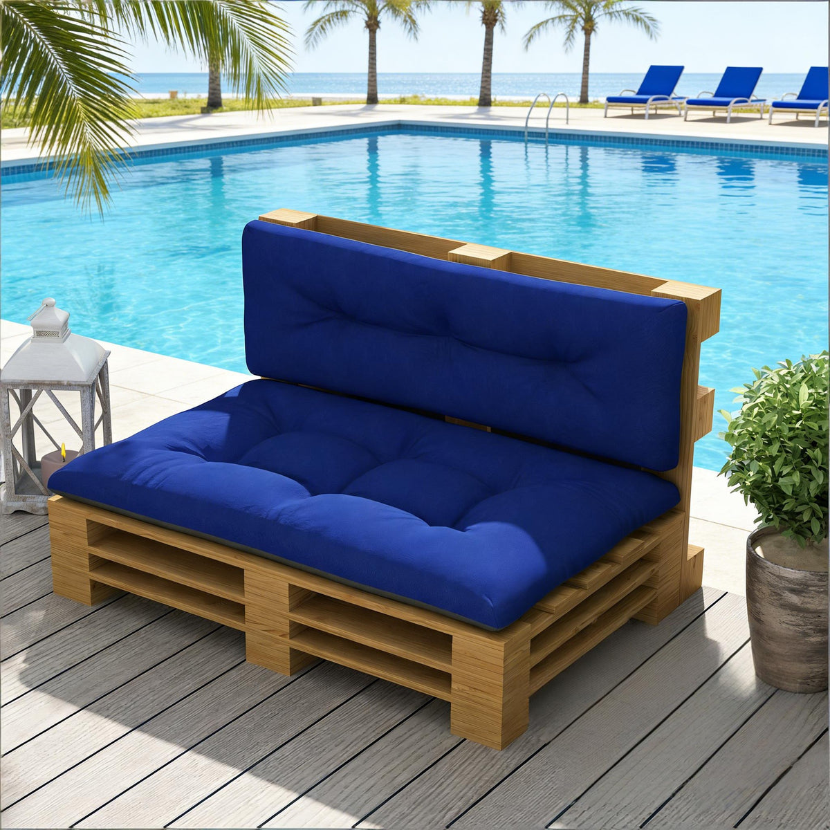 Thick Replacement Cushions,Outdoor 2 Chair Pallet Cushions