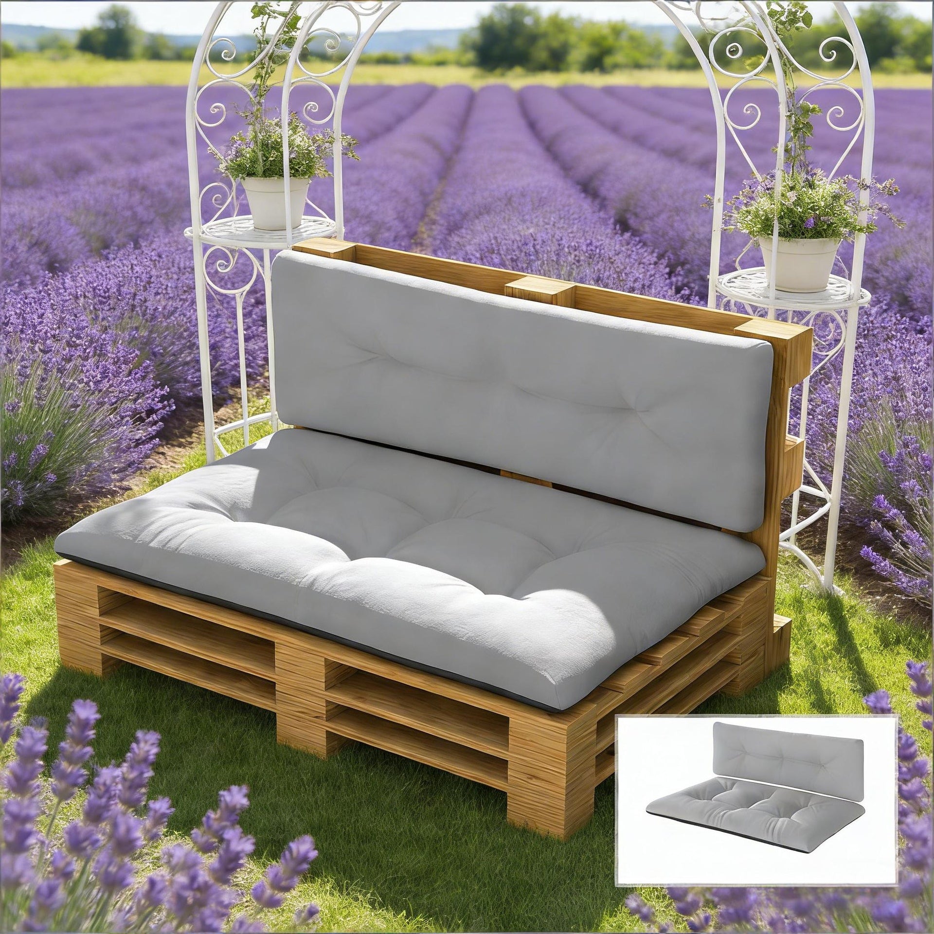 Tufted Replacement Cushions,Outdoor 2 Chair Pallet Cushions