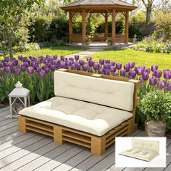 Thick Tufted Replacement Cushions,Outdoor Two Piece Cushion Replacement Set
