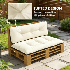 Thick Tufted Replacement Cushions,Outdoor Two Piece Cushion Replacement Set