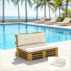 Thick Tufted Replacement Cushions,Outdoor Two Piece Cushion Replacement Set