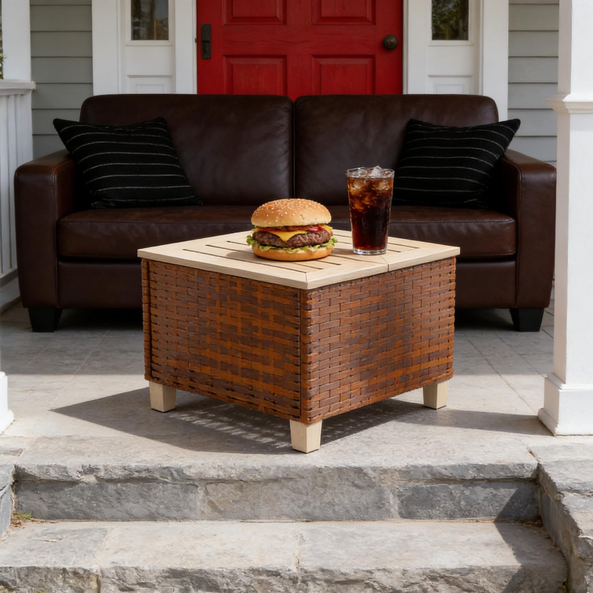 Small Outdoor Table,End Table,Outdoor Side Table