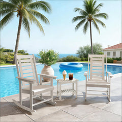 Outdoor Rocking Chair Set,2 Pieces Outdoor Rocking Chairs