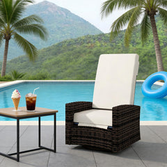 Swivel Recliner,Outdoor Wicker Swivel Recliner Chair