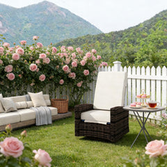 Swivel Recliner,Outdoor Wicker Swivel Recliner Chair