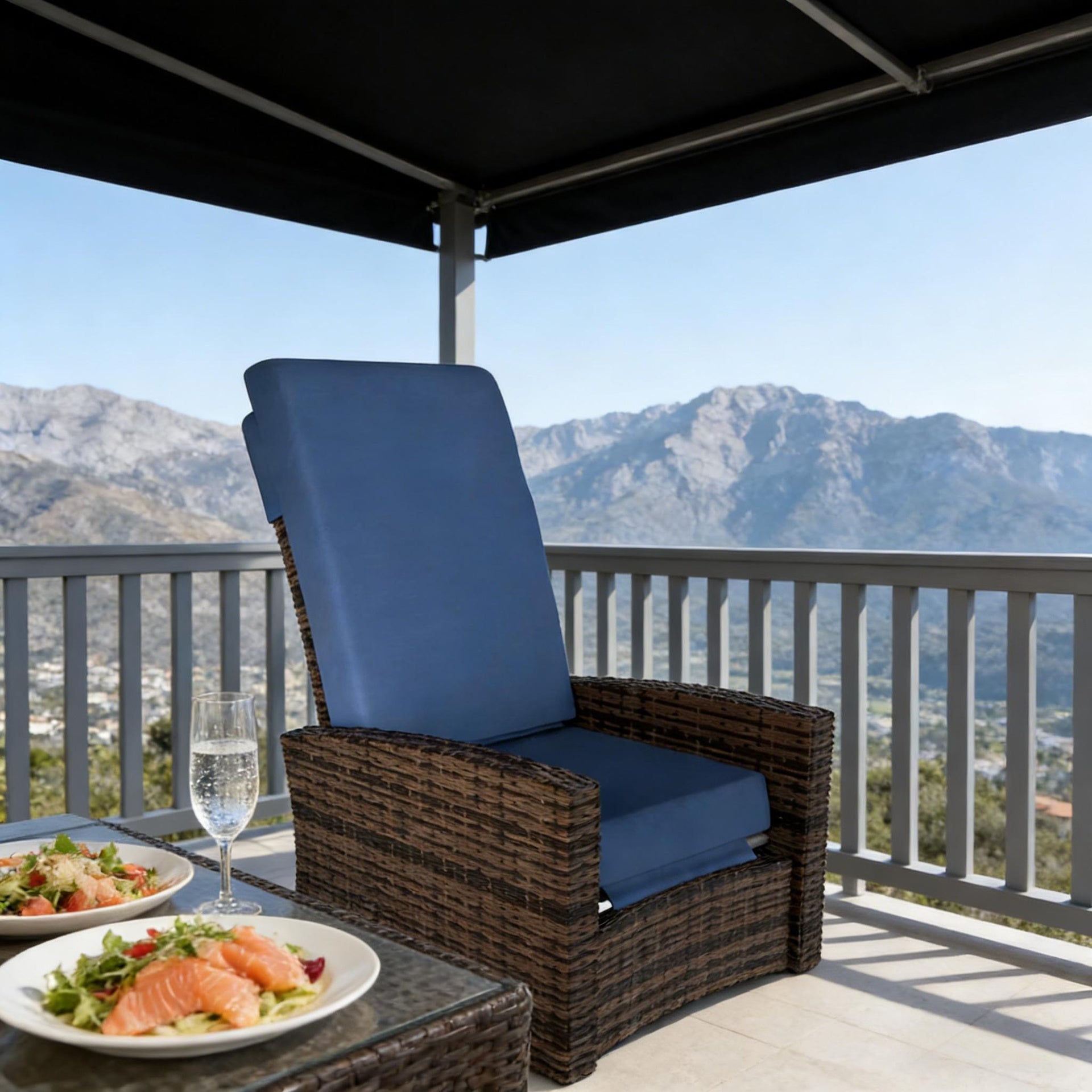 Outdoor Chair,Outdoor Swivel Recliner Chair