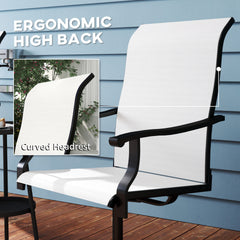 Outdoor Dining Chairs,Swivel Chairs Set of 2