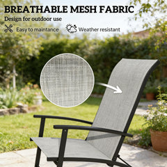 Folding Chairs,Set of 2 Outdoor Dining Chairs