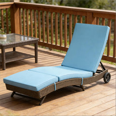 Outdoor Lounge Chair,Wicker Chaise Lounge Chair