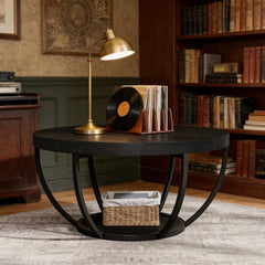 Round Chating Table,Central Table,2-Tier Coffee Table