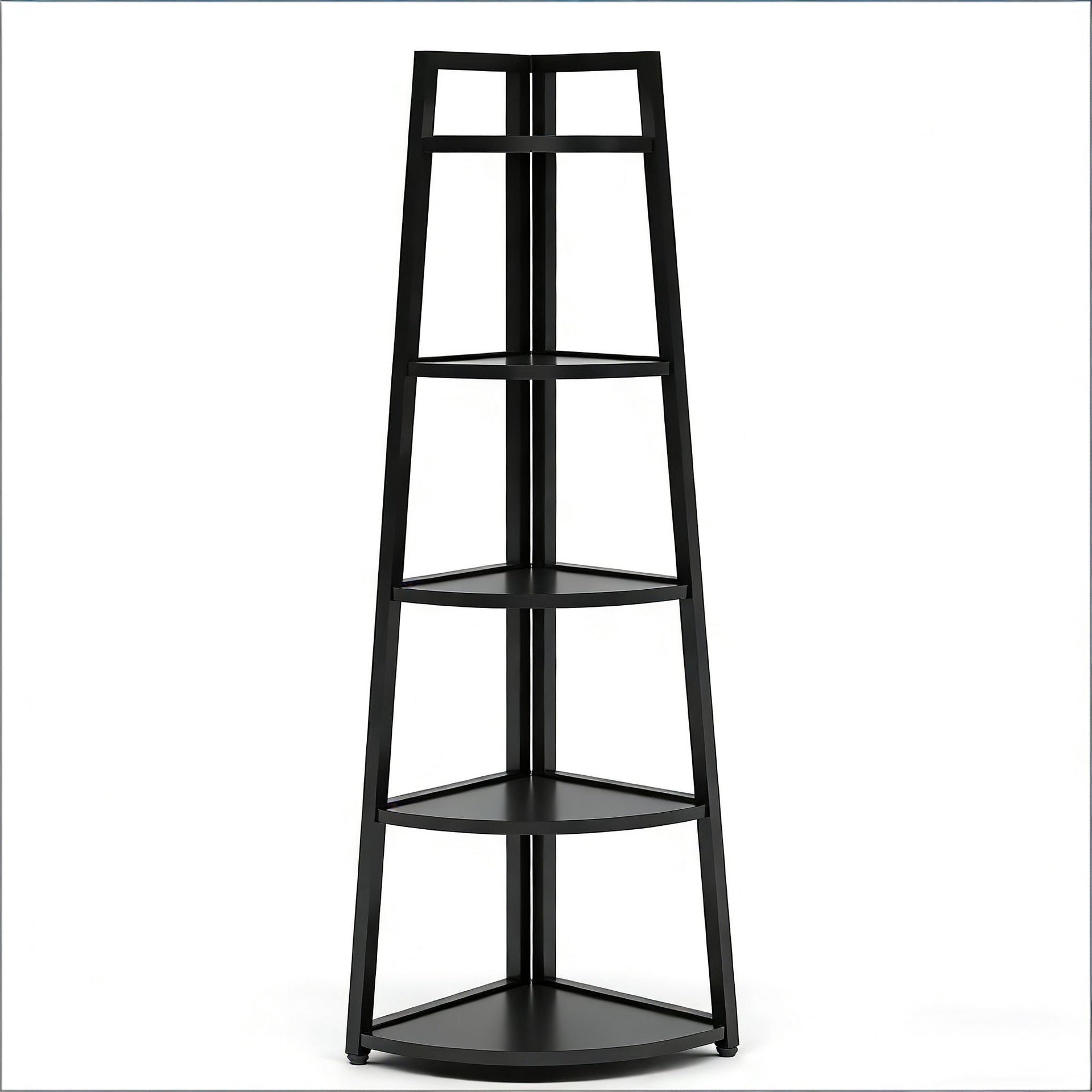 Tall Ladder Display Shelf,Small Storage Shelf,5-Tier Bookshelf,Corner Shelf