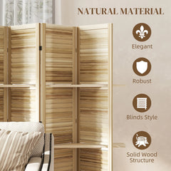 6 Panel Folding Room Divider Screen Privacy Screen Freestanding