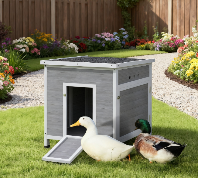 Wooden  with Openable Roof Cage, Removable Floor, Double Doors,25" x 32" x 30"